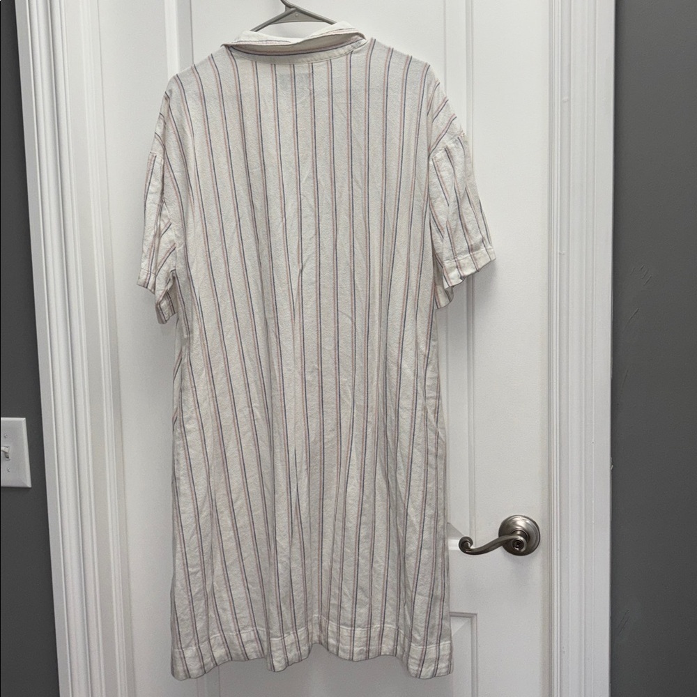 Nordstrom Rack Oversized Shirt Dress Size XL Linen Blend - Picture 8 of 9